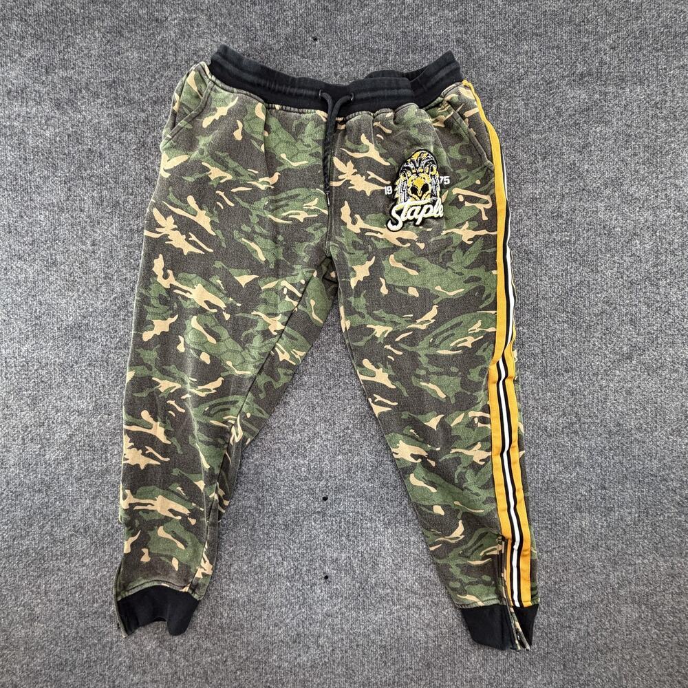 Staple Pigeon Jogger Pants Mens XL (Fits Large) Camo Fleece Lined Sweatpants
